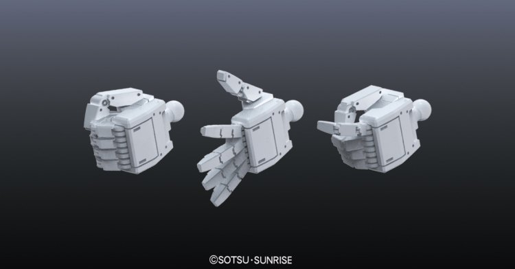 BUILDERS PARTS HD02 1/144 MS造型手01（联邦系）