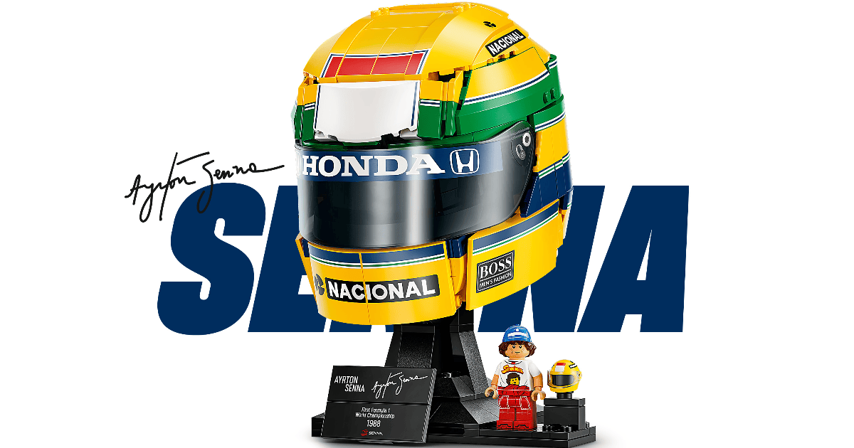 LEGO Editions 43024「Ayrton Senna 頭盔」經典黃綠配色重現 F1 車神傳奇!