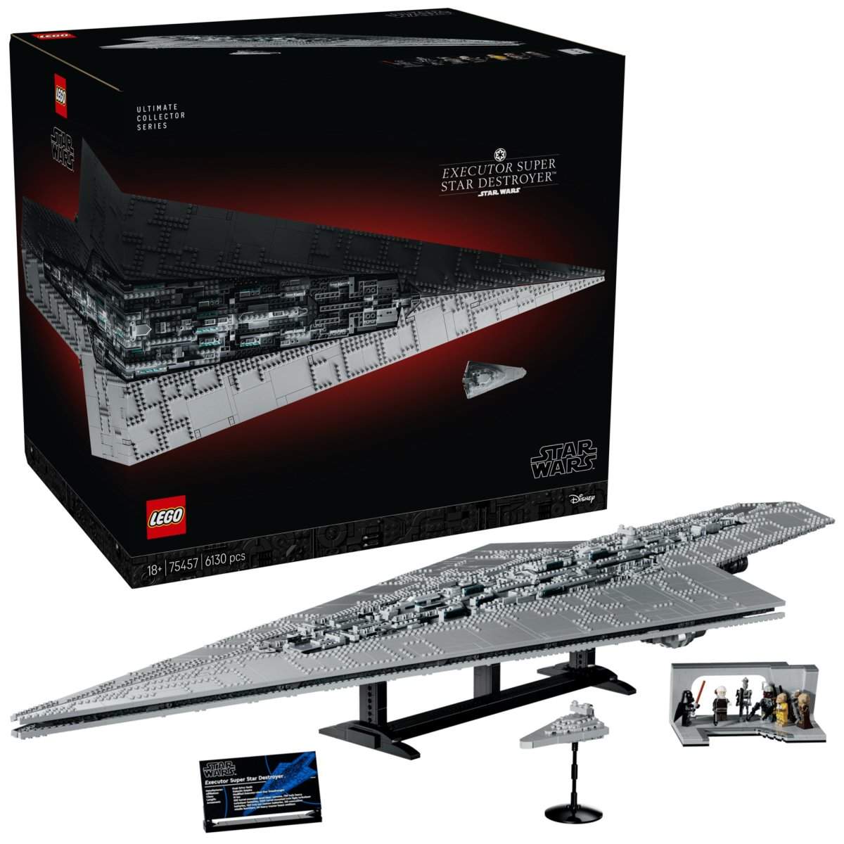 LEGO Star Wars 75457「Executor Super Star Destroyer」136cm 巨艦成史上最長星戰積木模型！