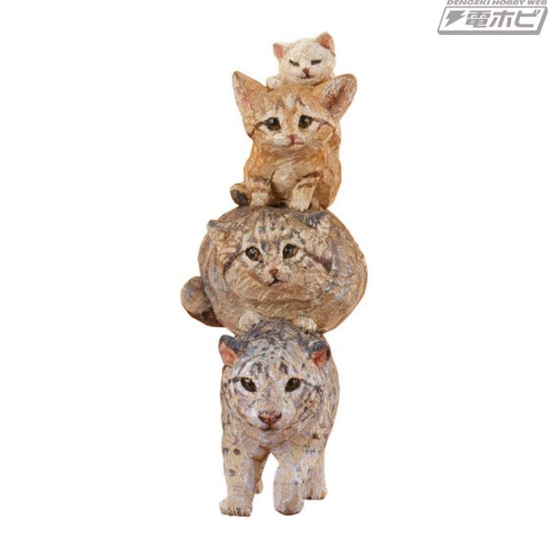 我们还有可爱的猫咪乐队和小动物乐队的新阵容！扭蛋“我尝试雕刻桥本富夫的不莱梅音乐家”第二弹现已推出！