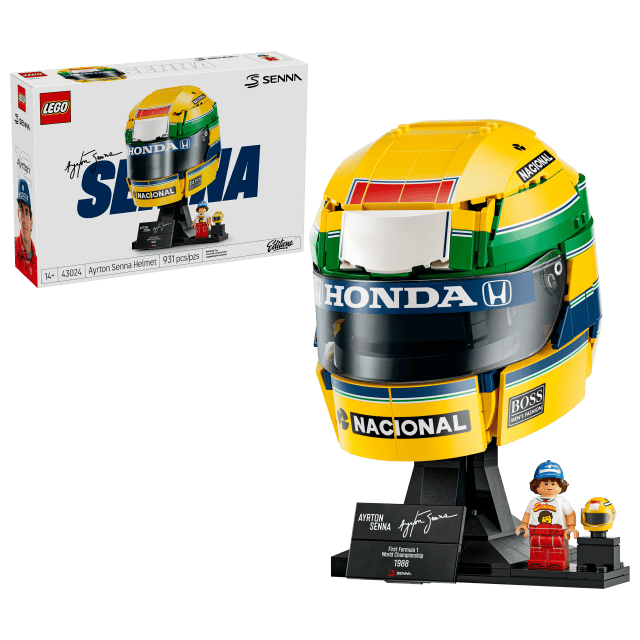 LEGO Editions 43024「Ayrton Senna 頭盔」經典黃綠配色重現 F1 車神傳奇!