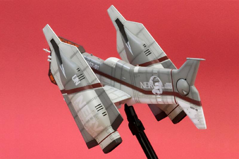 『エヴァンゲリヲン新劇場版』要人輸送用ネルフ司令官専用垂直離着陸機の1/100スケールプラモデルが再販！飛行・着陸状態を選んでディスプレイ可能！楽天ブックスで予約受付中！