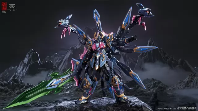 注目焦點 ZEN Of Collectible「CD-15 神罡道 孔雀明王」合金可動模型 孔雀開屏化為機甲神威！