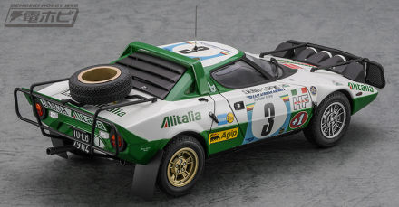 长谷川制作了活跃于 1975 年 WRC Safari 拉力赛的 Lancia Stratos HF 的 1/24 比例套件！查看完成的样本照片！