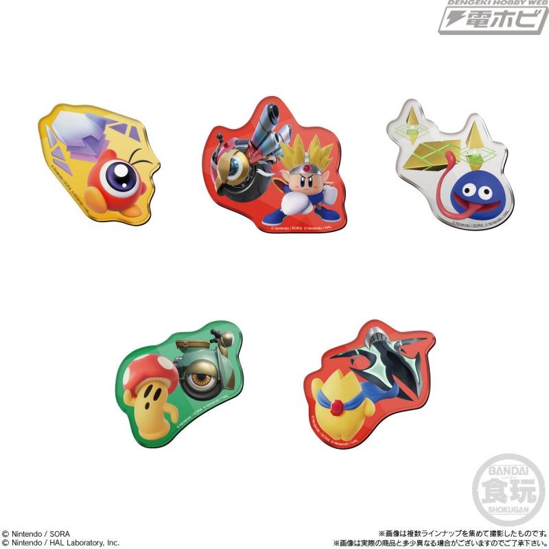 “卡比的空中骑士”现已在“Chara Magnets”糖果玩具系列中推出！附有用强化物品设计的贴纸！