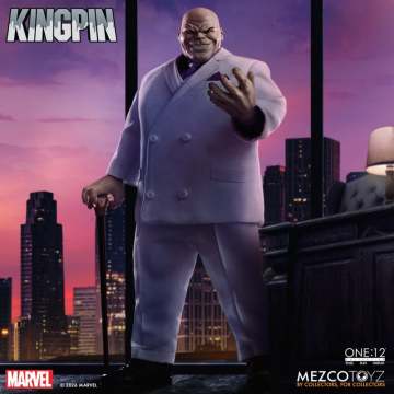 MEZCO TOYZ One:12 Collective「金霸王(Kingpin)」1/12 比例可動人偶,再現紐約霸主的強大氣場!