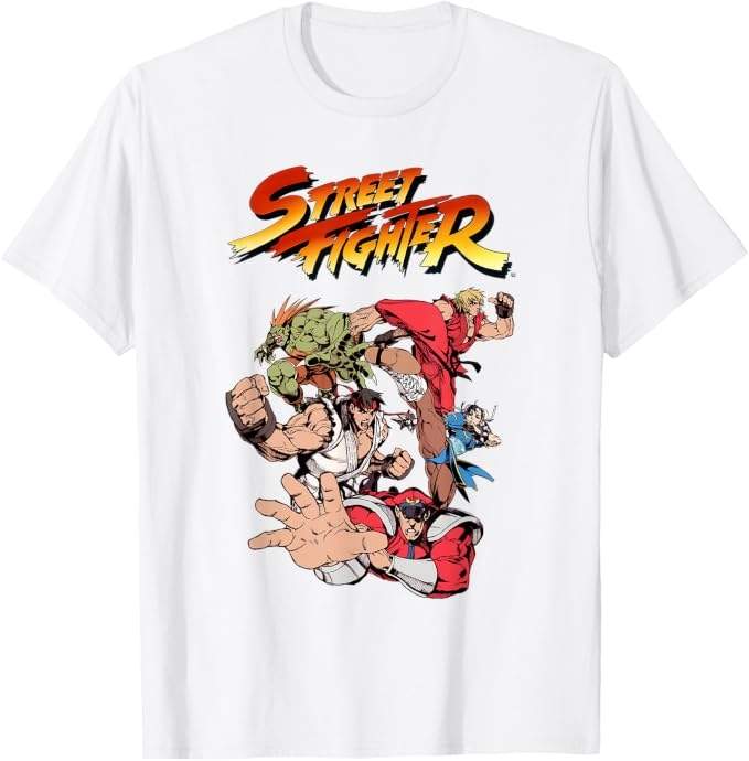 新款“街头霸王”T 恤现已在亚马逊按需打印服务 Merch on Demand 上发售！ Ryu、Ken 等多种设计可供选择！