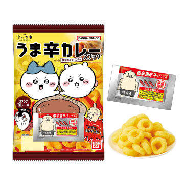 萬代食玩『劇場版 吉伊卡哇 人魚島的秘密 香辣咖哩餅乾with超級大辣辣椒粉』激辛大挑戰!