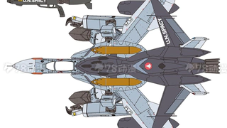 1/72 <超时空要塞0> VF-0A G形态 w/Ghost