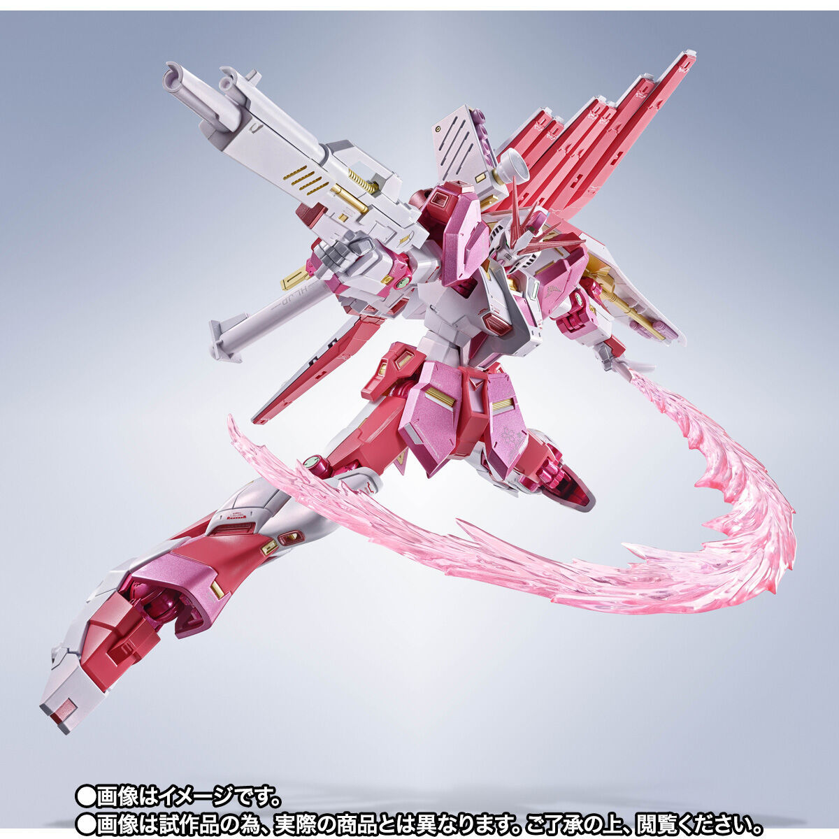 METAL ROBOT魂×Gundam hololive「ν鋼彈 [櫻巫女Ver.]」不同於原版的粉彩配色捏！