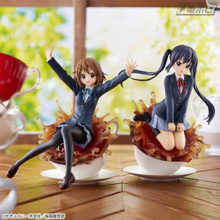 茶杯形状的底座冲击力很大！ “K-ON！‘平泽唯’和‘中野梓’已成为奖品模型！每月发布的‘Houkago Tea Time’成员将齐聚！！