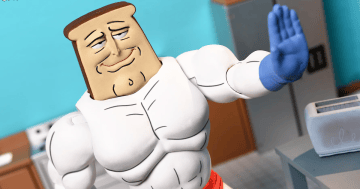 NECA《萊恩和史丁比》「Powdered Toast Man」早餐超級英雄連烤麵包機都帶來!