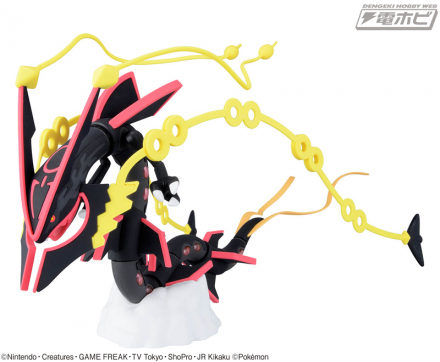 黑色巨型烈空座以 PokéPla 历史上最长尺寸的“精灵宝可梦”塑料模型系列“精灵宝可梦系列”登场！