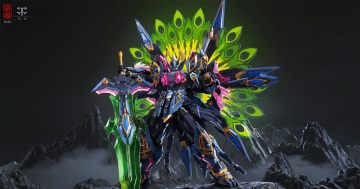 注目焦點 ZEN Of Collectible「CD-15 神罡道 孔雀明王」合金可動模型 孔雀開屏化為機甲神威！