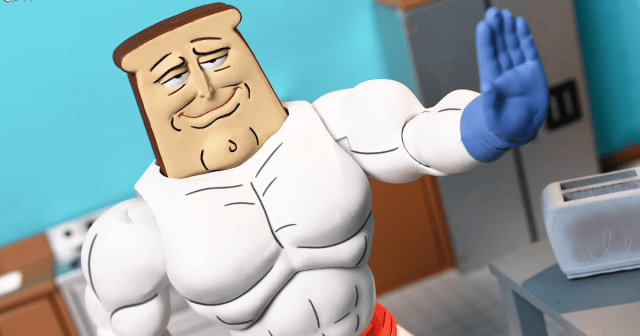 NECA《萊恩和史丁比》「Powdered Toast Man」早餐超級英雄連烤麵包機都帶來!