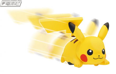 「ポケモン」プルバック機能を搭載したギミックトイがガチャに登場！ピカチュウ・イーブイがビューンと走り出す!!