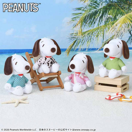 隆重推出由“Peanuts”设计的世嘉 2026 年 8 月新奖品！冰淇淋色衬衫、彩色甜甜圈等色彩缤纷的单品迎接夏天♪