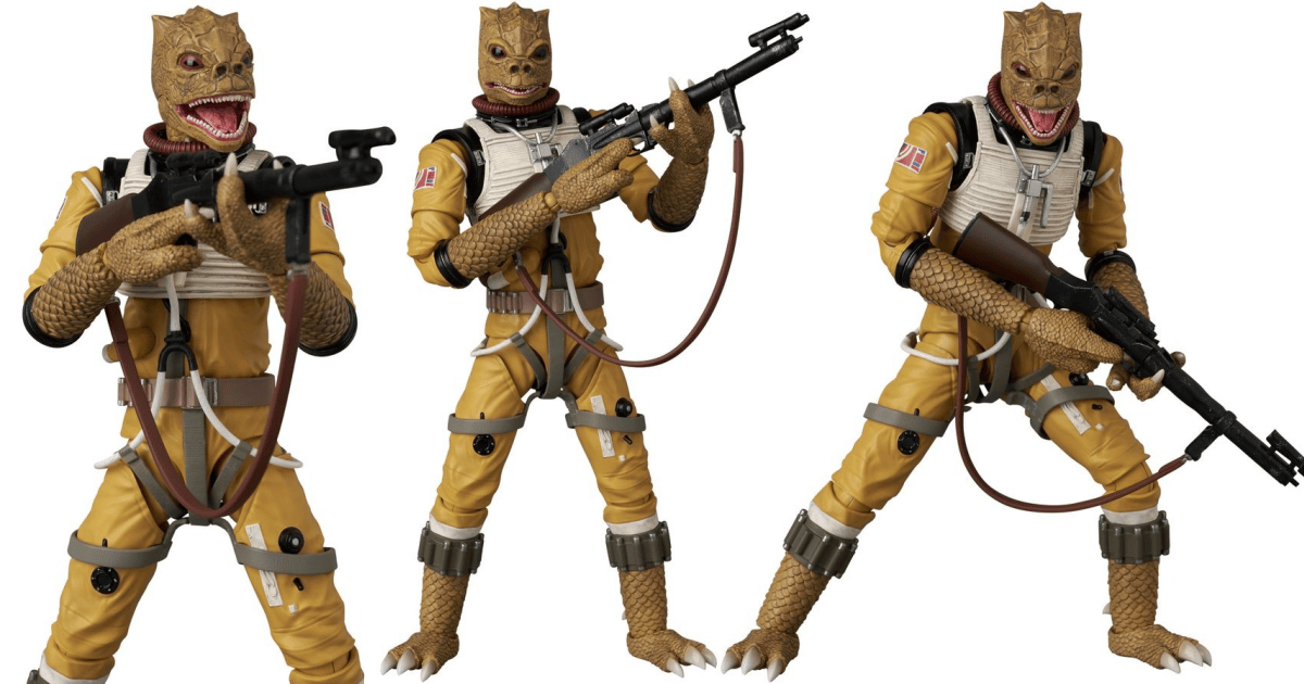 MAFEX「No.326《星際大戰:帝國大反擊》博斯克(Bossk)」可動人偶,追捕韓索羅的蜥蜴賞金獵人登場!