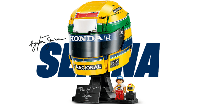 LEGO Editions 43024「Ayrton Senna 頭盔」經典黃綠配色重現 F1 車神傳奇!