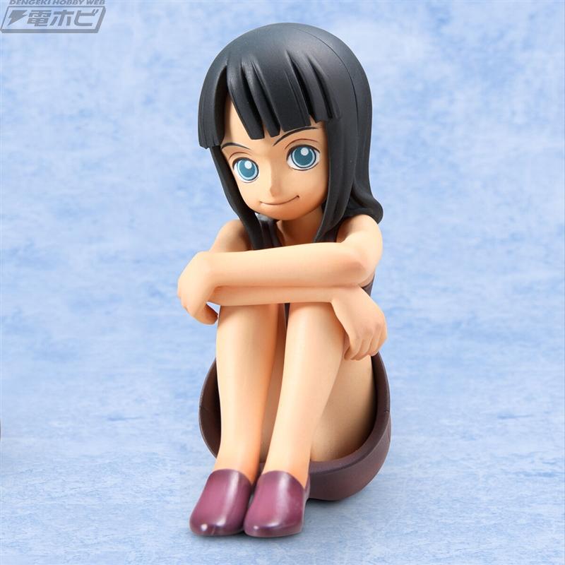 还有令人印象深刻的“Dereshi！”脸！ 《海贼王》《Portrait.Of.Pirates》中的妮可·罗宾童年模型将在 Premium Bandai 以抽签方式出售！
