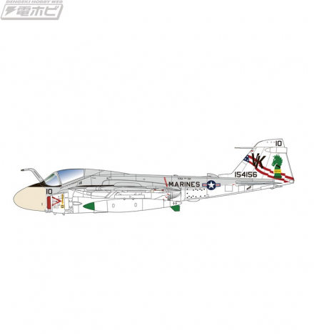 建国200周年を祝った特別塗装機を再現！アメリカ海軍の電子戦機「EA-6B プラウラー」と艦上攻撃機「A-6 イントルーダー」の1/144スケールキットがプラッツから登場！