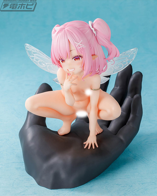 『肉感少女』無防備な姿の妖精の案内人がてのひらサイズでフィギュア化！美しい模様が繊細に造形された羽根はクリアパーツで再現！