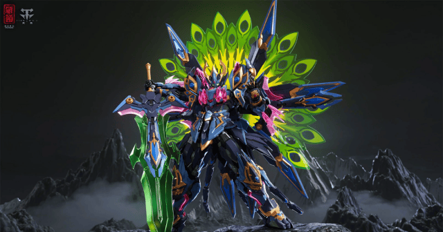 注目焦點 ZEN Of Collectible「CD-15 神罡道 孔雀明王」合金可動模型 孔雀開屏化為機甲神威！
