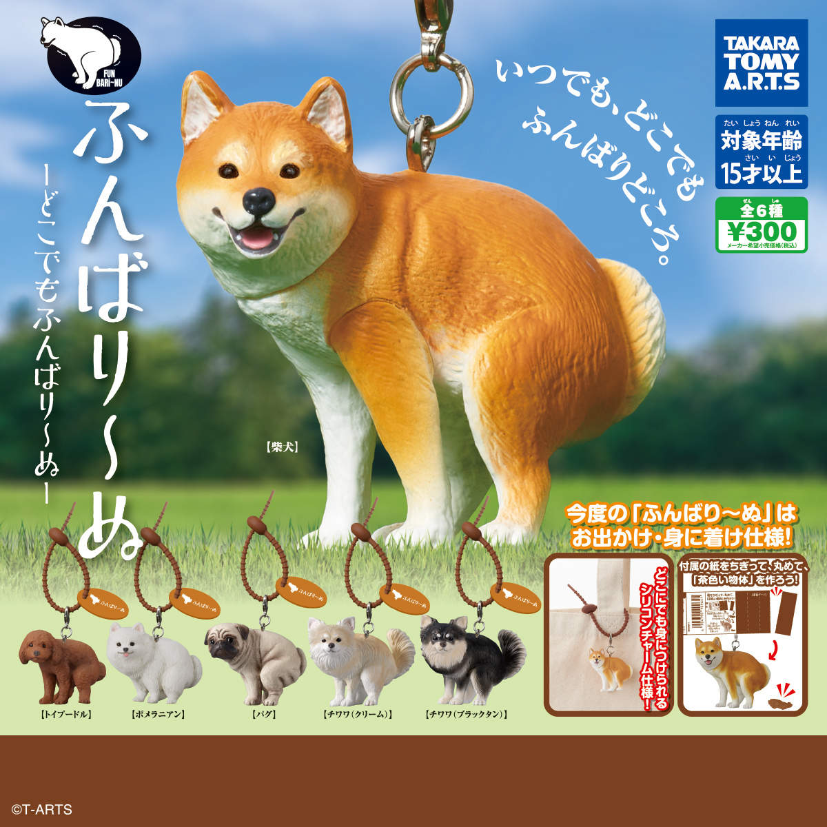 T-ARTS『再加把勁狗狗—無論在哪裡都要堅持下去—』轉蛋!讓你把蹲大便狗狗帶出門遛