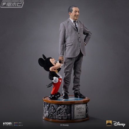 ウォルト・ディズニー＆ミッキーマウスの1/4スケールスタチューが「デラックス・レガシーレプリカ・シリーズ」に登場！台座はシリアルナンバーが入ったプレート付き！
