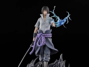 ONIRI CREATIONS「《火影忍者 疾風傳》宇智波佐助」1/10 比例收藏雕像,千鳥與天照交織的魄力構圖!