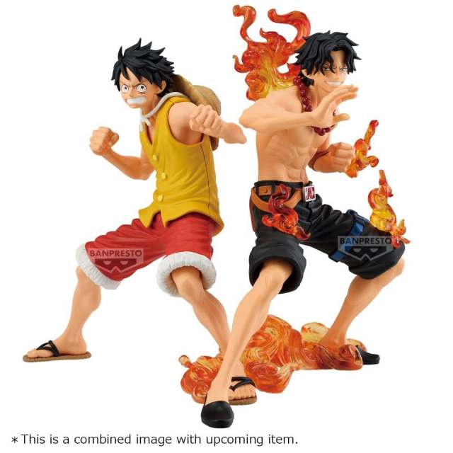 BANPRESTO 景品「MAXIMATIC PLUS《航海王》魯夫/艾斯 馬林福特 ver. 」再現兄弟並肩作戰的名場面!