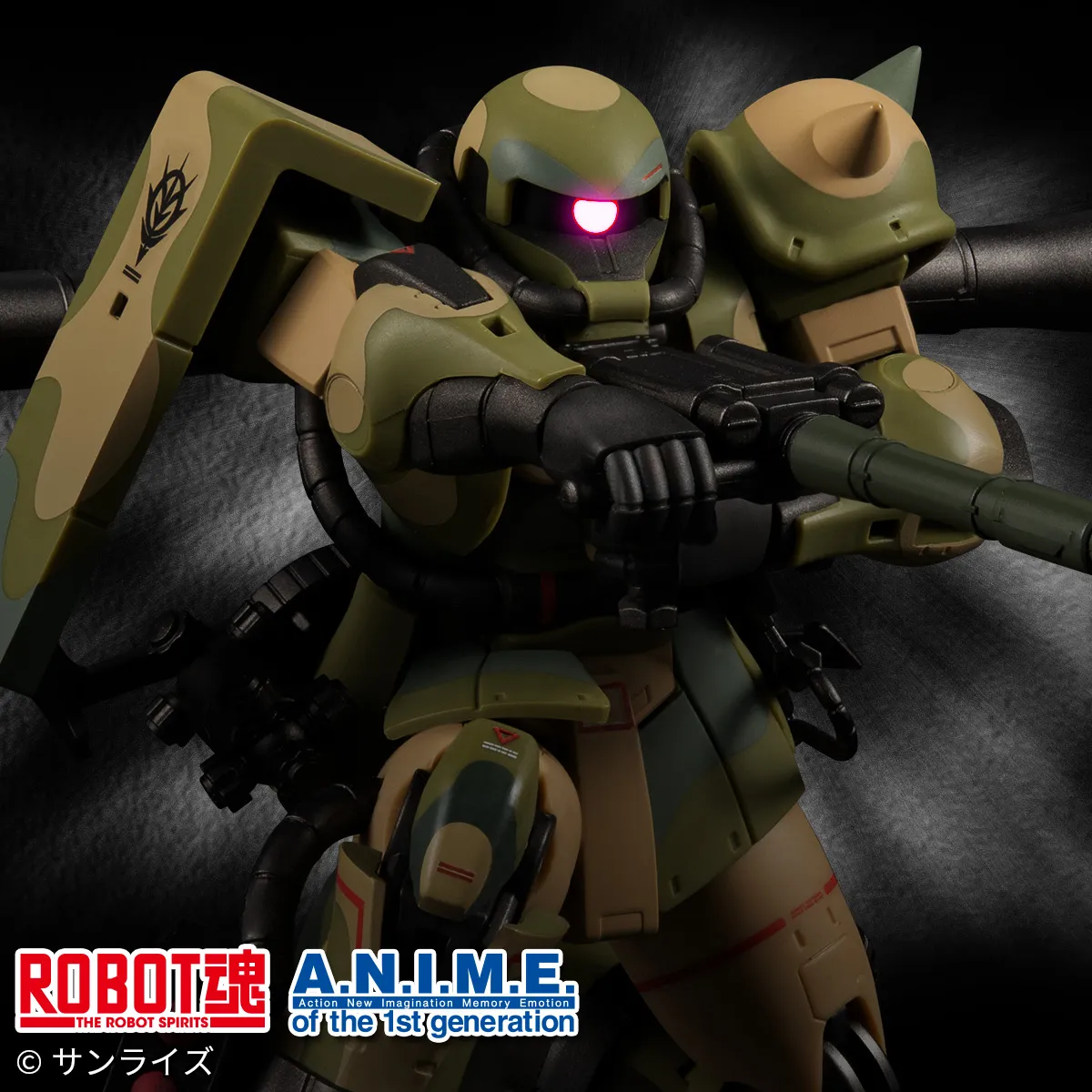 [机动战士高达] 「MS-06J 湿地战渣古」以 ROBOT 魂 ver. 登场。日本动画片。符合 MS MUSEUM 规格。 8 月 7 日 16:00 起可在 Tamashii Web Shop 接受预订。