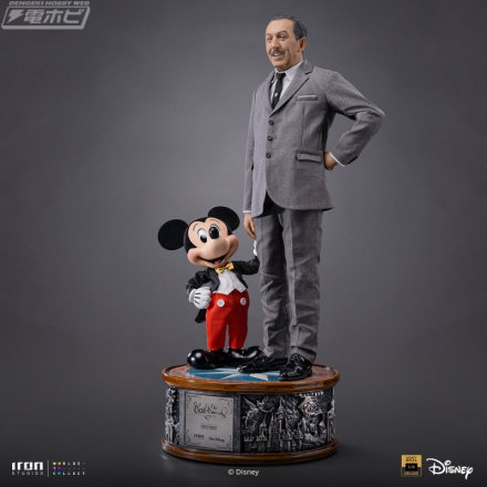 ウォルト・ディズニー＆ミッキーマウスの1/4スケールスタチューが「デラックス・レガシーレプリカ・シリーズ」に登場！台座はシリアルナンバーが入ったプレート付き！
