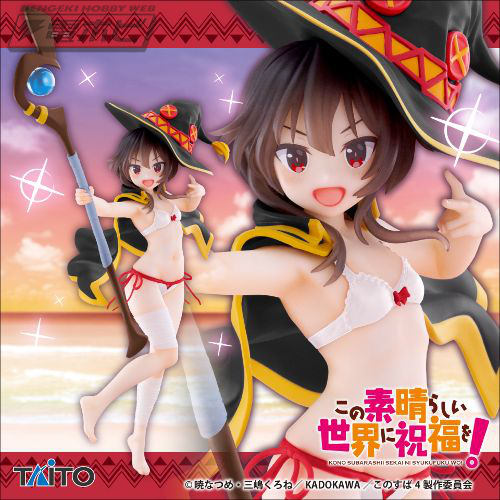 三角帽、斗篷和白色比基尼的夏季风格！ “KonoSuba：上帝对这个美好世界的祝福！”，惠惠作为奖励人物出现！
