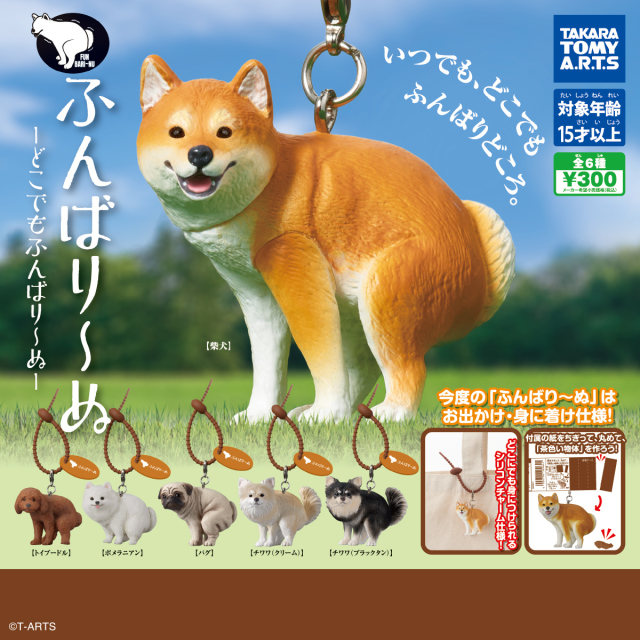 T-ARTS『再加把勁狗狗—無論在哪裡都要堅持下去—』轉蛋!讓你把蹲大便狗狗帶出門遛