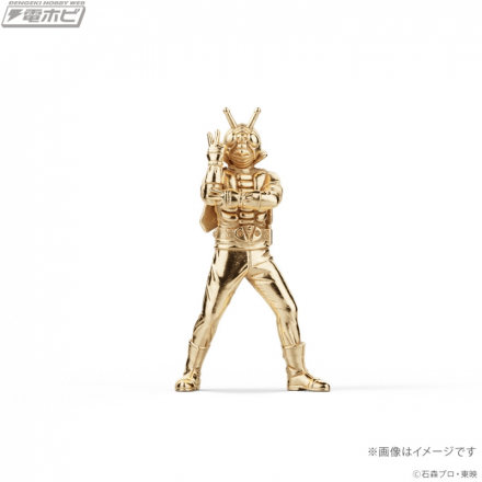U-Treasure 正在发售“假面骑士 V3”和“假面骑士 Amazon”的 18 克拉黄金迷你模型，各限量 100 个！银色“震撼战斗者（骨）”也正在发售！