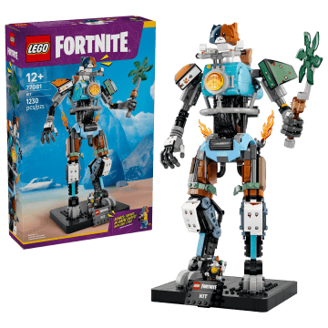 LEGO Fortnite 77081「機甲貓 KIT」貓咪騎上機車機甲還能轉動車輪!