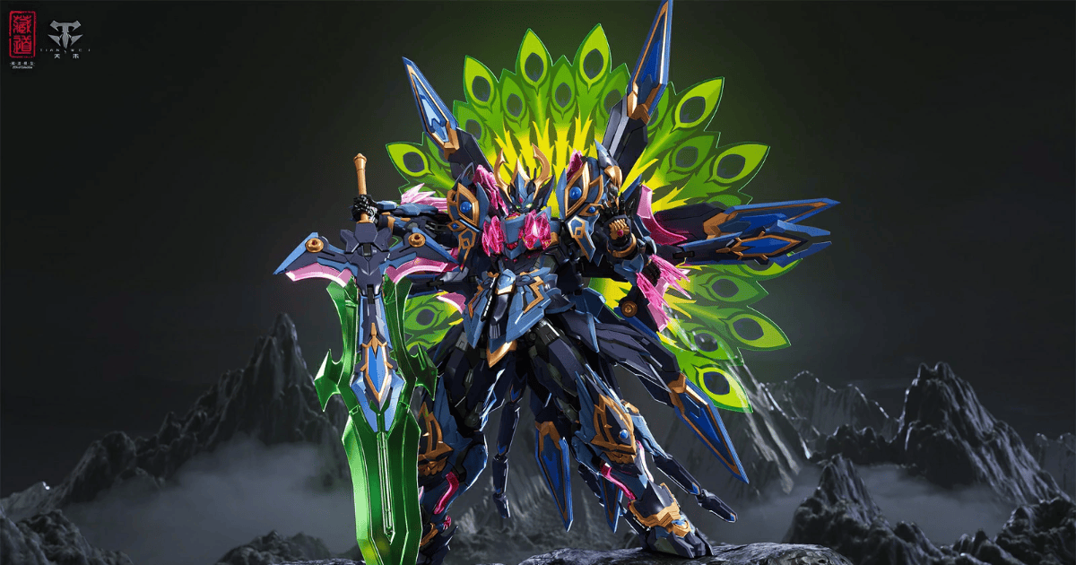 注目焦點 ZEN Of Collectible「CD-15 神罡道 孔雀明王」合金可動模型 孔雀開屏化為機甲神威！