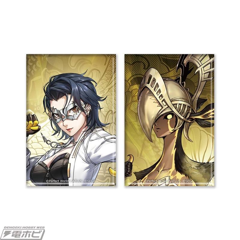 “《女神异闻录 5：幻影》一套 2 个方形锡制徽章、亚克力滑动钥匙链等现已在 Eviten 开放预订！
