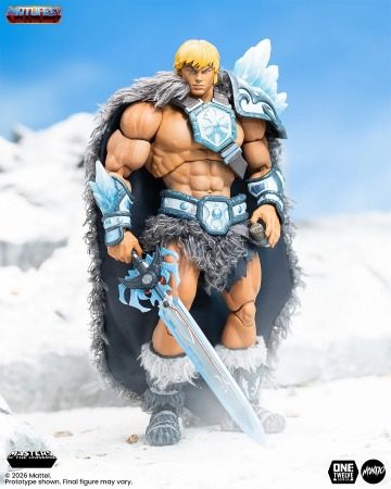 MONDO「《太空超人》MOTU200X 冰霜裝甲太空超人 & 火焰裝甲骷髏王」1/12 比例可動人偶套組