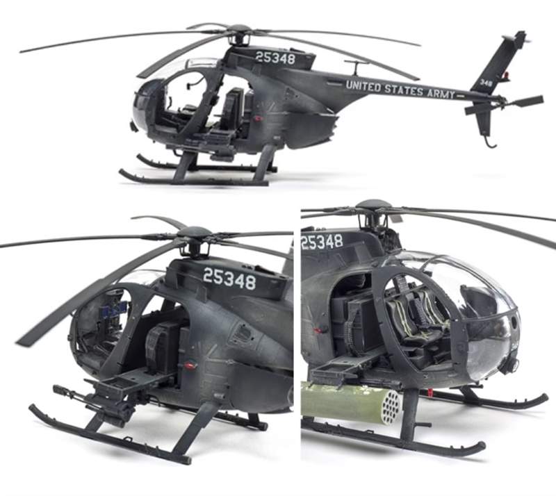 1/35スケールプラモデル「AH-6J/MH-6J リトルバード ナイトストーカーズ」がキティホークモデルから登場！楽天ブックスで予約受付中！
