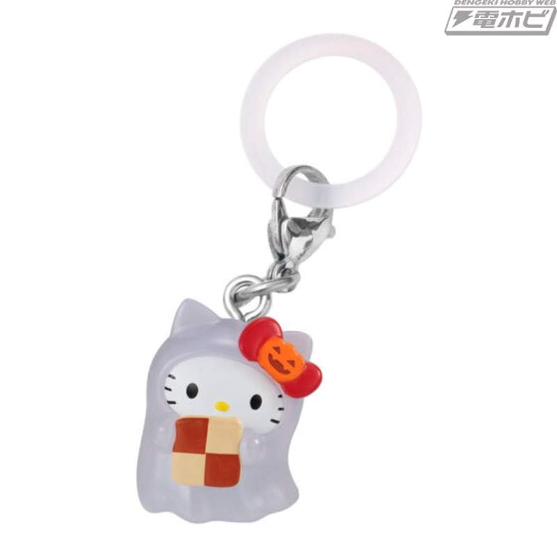 Hello Kitty 和 Pompompurin 变成鬼魂了！万圣节主题的“三丽鸥角色”目印配件现已在扭蛋中登场！