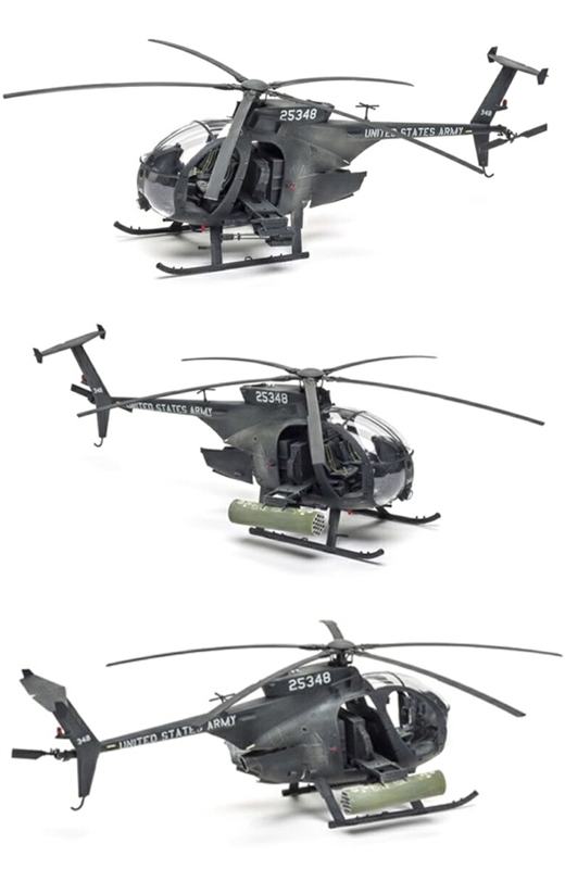 1/35スケールプラモデル「AH-6J/MH-6J リトルバード ナイトストーカーズ」がキティホークモデルから登場！楽天ブックスで予約受付中！