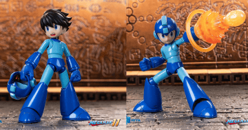 HIYA Toys《洛克人11 命運的齒輪!》「EXQUISITE BASIC 洛克人」可動人偶 回歸經典簡潔造型 洛克砲還有發光機構!