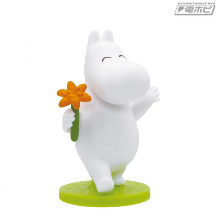 姆明向您献上鲜花♪扭蛋中出现了手持鲜花的吉祥物！每个角色的花部件都可以更换♪
