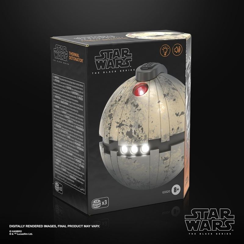 『スター・ウォーズ』旧三部作映画に登場する手榴弾型兵器を忠実に再現！サーマル・デトネーターのなりきりアイテムが「ブラックシリーズ」に登場！Amazonにて予約受付中！