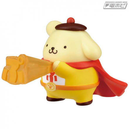 ポムポムプリンがヒーローに変身!?ヒーローポーズがかわいい「ポムポムヒーロー」の大満足マスコットが新登場!!