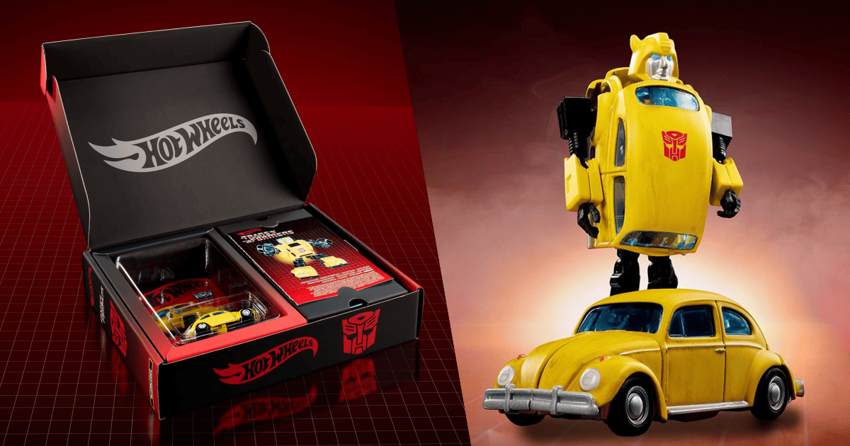 Mattel Creations「變形金剛 x 風火輪 G1 大黃蜂」1/64 比例合金汽車模型,可變形的夢幻聯動第三彈強勢登場!