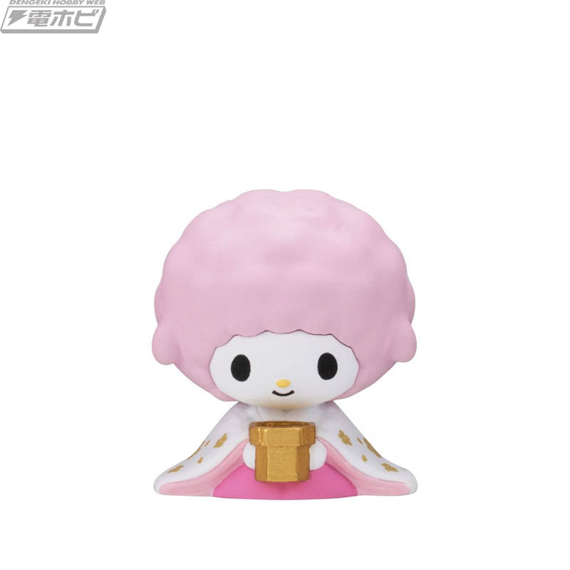 ディアダニエル、ハローキティ、マイメロディ、マイスウィートピアノ、クロミで小さなおひなさまセットが作れるガシャポン「サンリオキャラクターズ おひなさまフィギュア」が登場！