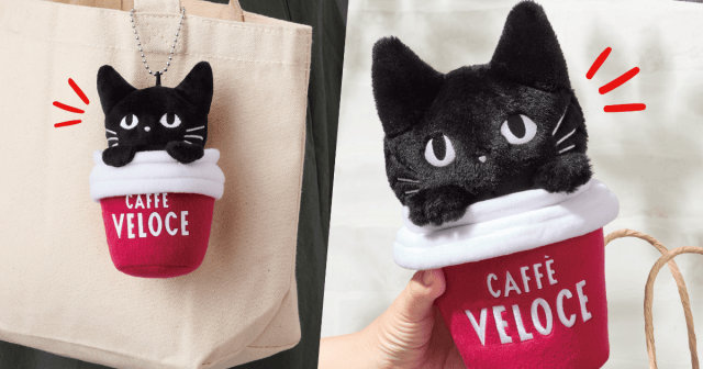 CAFFÈ VELOCE 40週年「黑貓紀念周邊」黑貓趴在咖啡杯上陪你一起喝咖啡!
